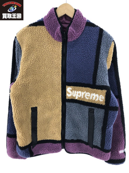 Supreme Reversible Colorblocked Fleece Jacket (S)[値下]