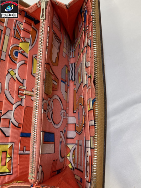 HERMES エルメス アザップ ロングシルクイン レザー 長財布 サイフ