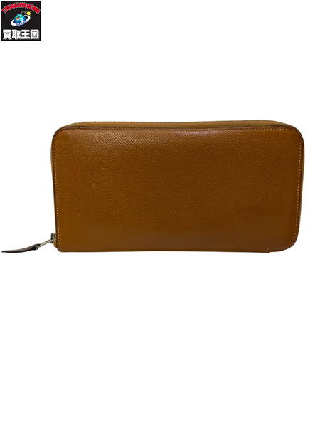 HERMES エルメス アザップ ロングシルクイン レザー 長財布 サイフ