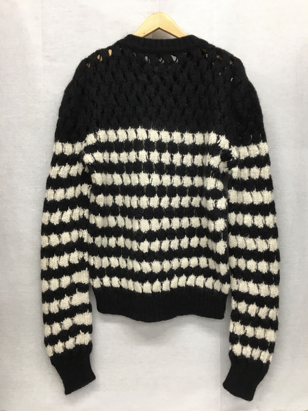 メンズラグ衣料 SAINT LAURENT 18AW アルパカ混モヘアニット (L)