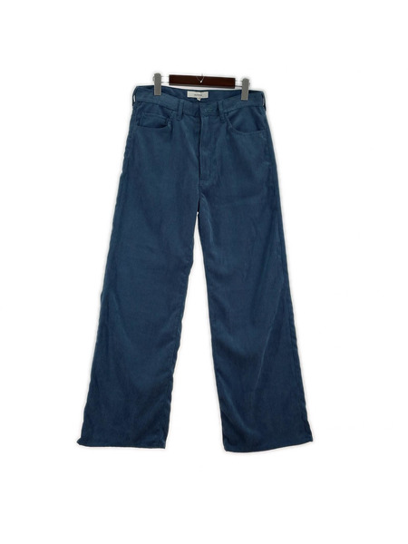 SASQUATCHfabrix. パンツ CORDUROY FLARE 5 POCKET PANTS 青
