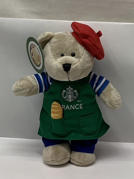 スターバックス ベアリスタ フランス限定 エプロン タグ付き スタバ クマ ぬいぐるみ