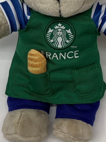 スターバックス ベアリスタ フランス限定 エプロン タグ付き スタバ クマ ぬいぐるみ