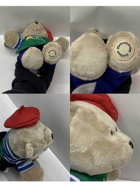 スターバックス ベアリスタ フランス限定 エプロン タグ付き スタバ クマ ぬいぐるみ