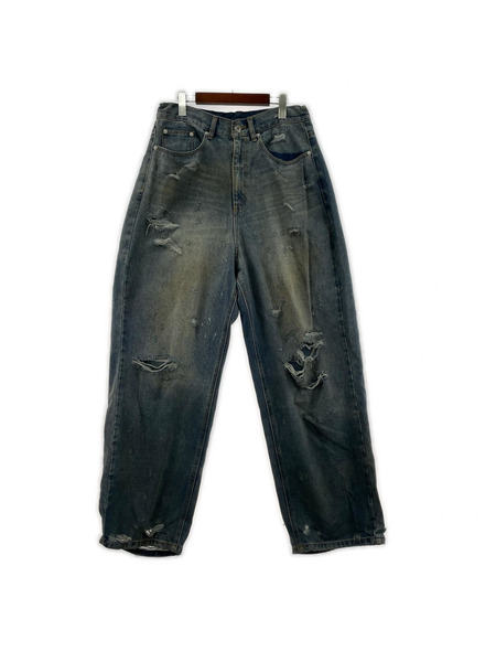 デニム・ジーンズ FR(13)NDS HDK ダメージ ワイド デニム