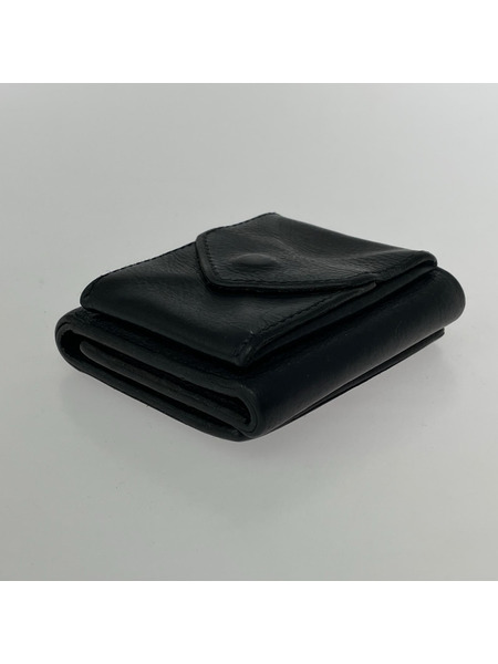 Hender Scheme コンパクトウォレット Trifold Wallet レザー 黒