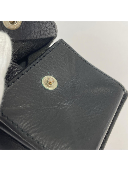 Hender Scheme コンパクトウォレット Trifold Wallet レザー 黒