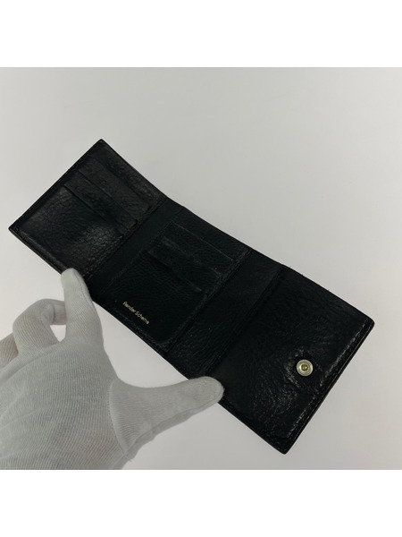 Hender Scheme コンパクトウォレット Trifold Wallet レザー 黒