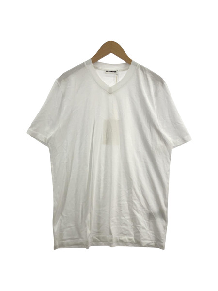 JIL SANDER　Vネック Tシャツ　ホワイト　L