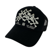 AMIRI キャップ BONES STACKED TRUCKER HAT メッシュキャップ