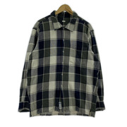 SEQUEL 長袖シャツ CHECK NEL SHIRT グレー L