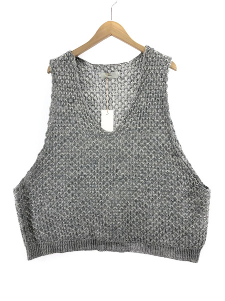 amachi. Loose Neck Paesina Vest 5 グレー[値下]