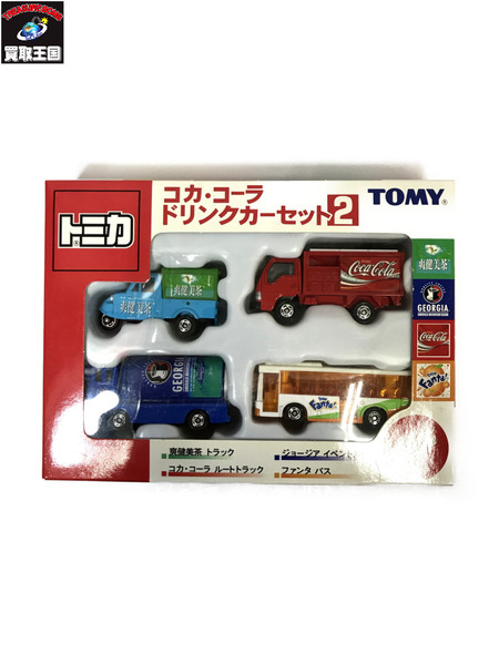 未開封 コカ・コーラ ドリンクカーセット2 4台セット トミカ TOMY