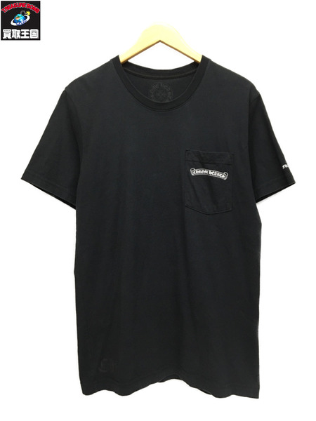 CHROME HEARTS 半袖Tシャツ・カットソー 胸LOGO TEE (M) 黒