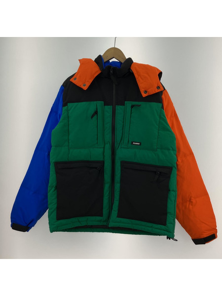 XLARGE HOODED FRONT POCKET DOWN JACKET マルチカラー