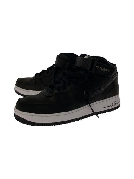 NIKE×STUSSY AIR FORCE 1 MID Black 28.0 DJ7840-001