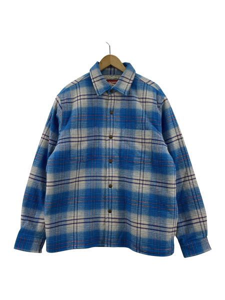 Supreme/LINED FLANNEL SNAP SHIRT