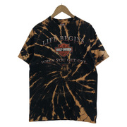 00s Harley-Davidson tie dye print tee BLK M