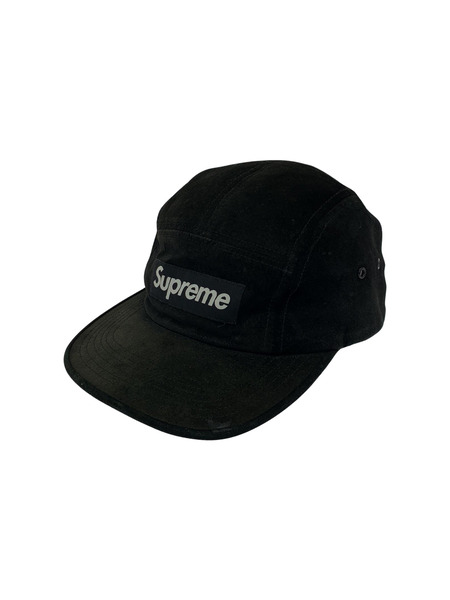 18ss/Supreme/Suede Camp Cap/BLK