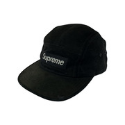 18ss/Supreme/Suede Camp Cap/BLK