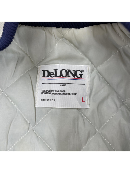 old delong nylon stadium jacket ネイビー L[値下]