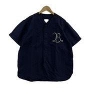 BRUNABOINNE 半袖シャツ プーベイスボールシャツ L ネイビー