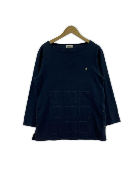 UNDERCOVER FUCK刺繍 ボートネックカットソー 2 ネイビー