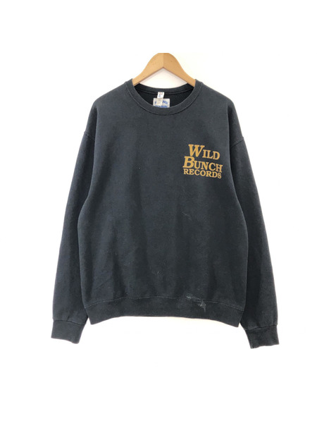 WACKO MARIA×WILD BUNCH CREW NECK SWEAT SHIRT BLK (L)[値下]