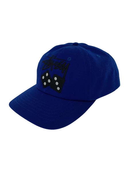 STUSSY Stock Dice Low Pro Cap キャップ ブルー