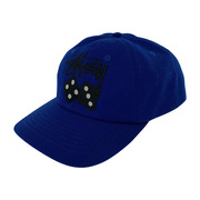 STUSSY Stock Dice Low Pro Cap キャップ ブルー