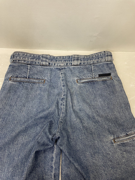 PRADA 11ss ベルテッドデニムショーツ 44 ブルー GEP081