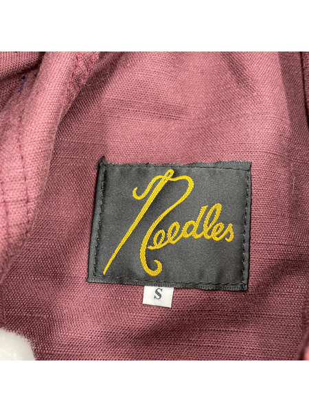 Needles パンツ ベロア ベイカーパンツ S レッド