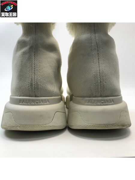 BALENCIAGA バレンシアガ 内ボアブーツ 28.0 汚れあり 白 ホワイト