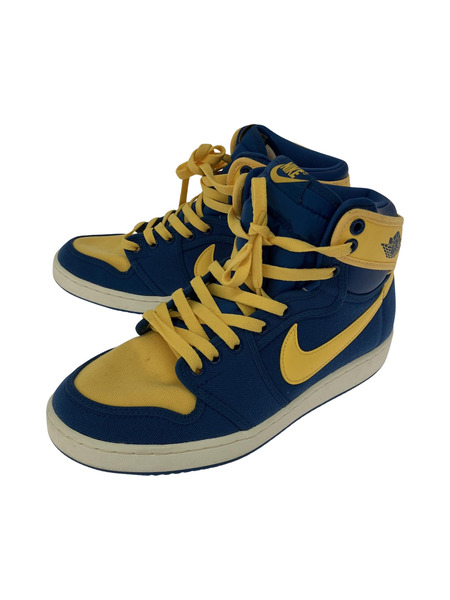 NIKE Air Jordan 1 KO True Blue and Topaz Gold/Laney (26.0)