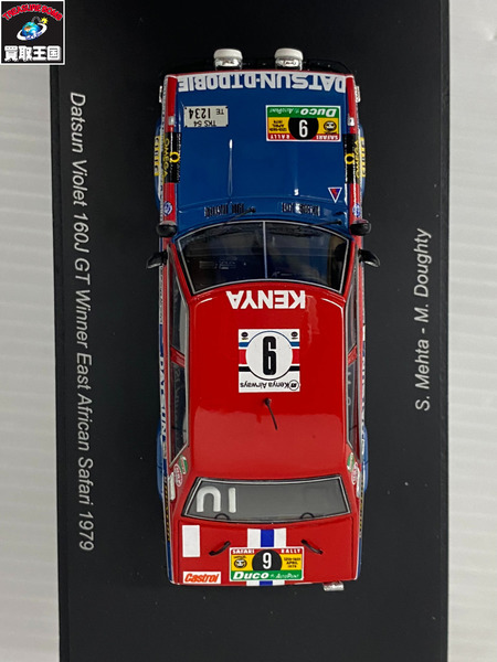 Spark 1/43 Datsun Violet 160J GT Winner East アフリカ 1979