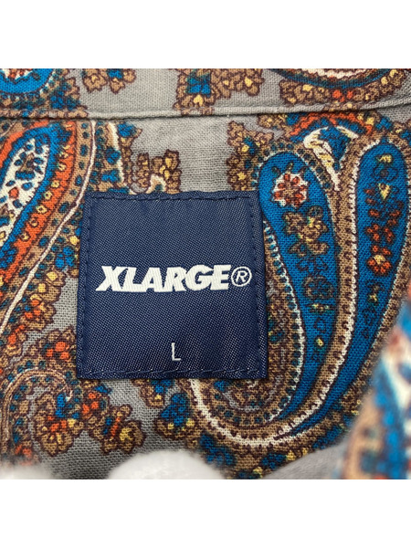 XLARGE 総柄シャツ (L)