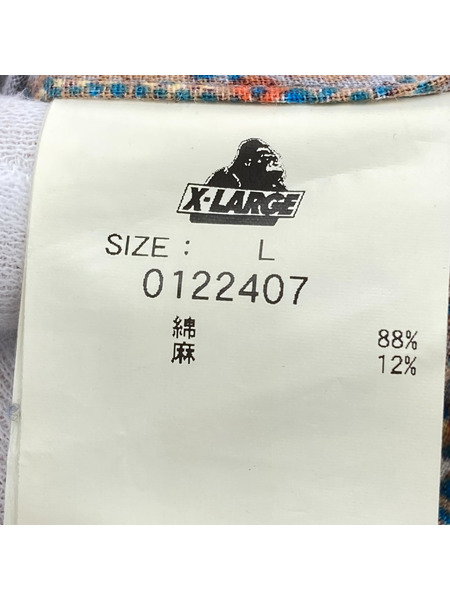 XLARGE 総柄シャツ (L)