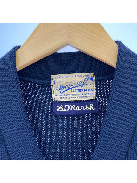 カーディガン ~40s SPORTCRAFT LETTERMAN  カーディガン