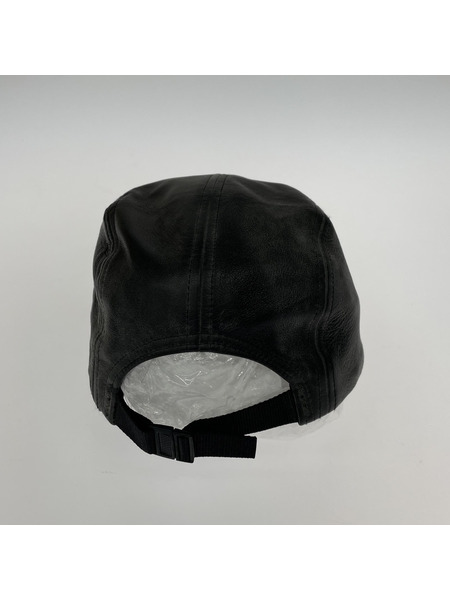 16AW/Supreme/Leather Camp Cap/Free/BLK