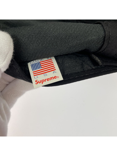 16AW/Supreme/Leather Camp Cap/Free/BLK