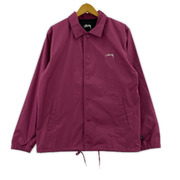 STUSSY ブルゾン・ジャンパー ナイロンバックプリント Cruize Coach 紫 (S)