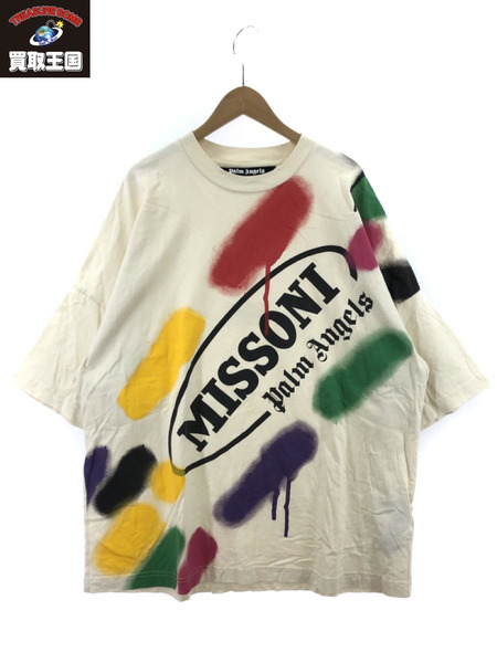 PALM ANGELS MISSONI SPORT LOOSE T-shirt XL PMAA041F21JER006[値下]