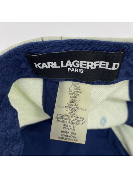 KARL LAGERFELD 猫耳 キャップ 白