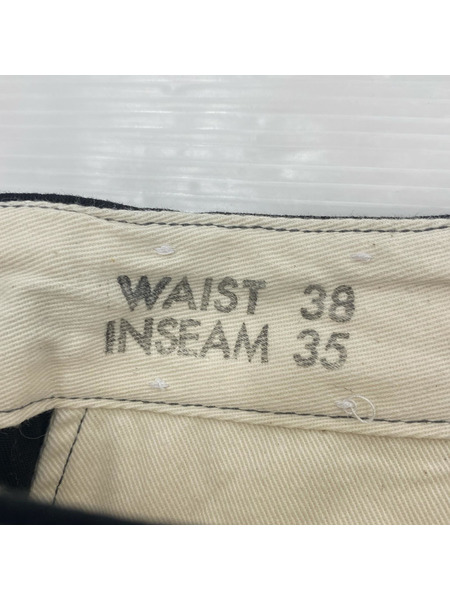 Buzz Rickson's パンツ William Gibson CHINO 1942 MODEL 黒 (38)