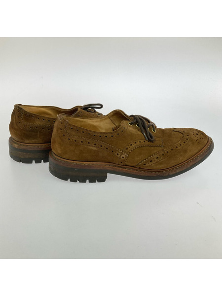 Tricker's ウイングチップ スエード茶（８J）