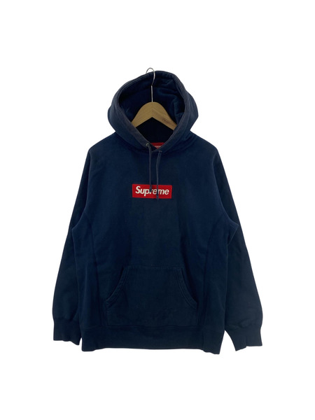 Supreme L/S BOX LOGO HOODED SWEATSHIRT NVY L