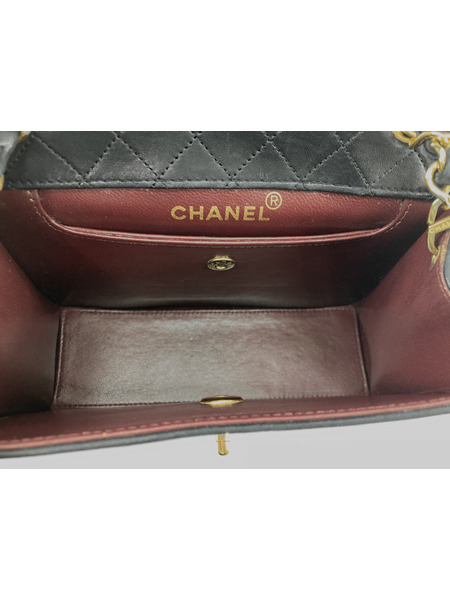 ショルダーバッグ CHANEL/ラムスキン/チェーンショルダーバッグ/BLK