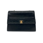 ショルダーバッグ CHANEL/ラムスキン/チェーンショルダーバッグ/BLK