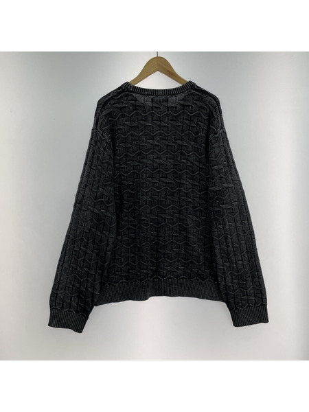 STUSSY ニット・セーター STRAND SWEATER/GRY (L)