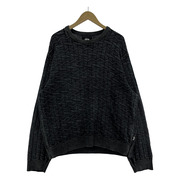 STUSSY ニット・セーター STRAND SWEATER/GRY (L)